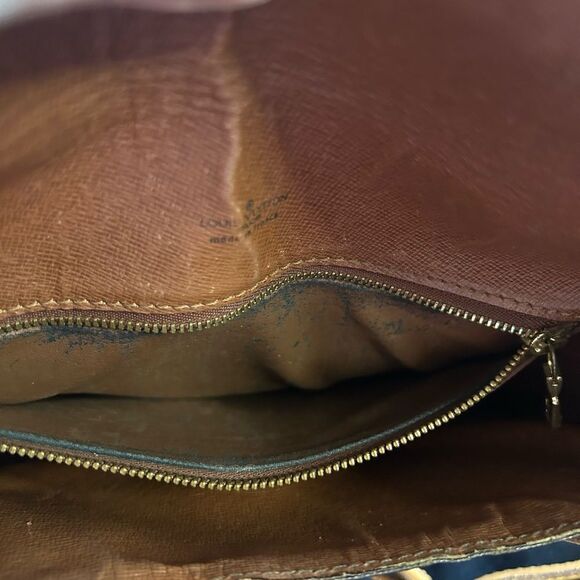 Louis Vuitton St Cloud Brown Monogram Crossbody Bag Vintage Good Authentic - Picture 9 of 16